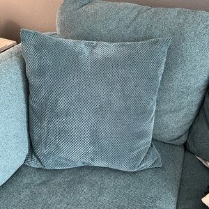 Elegant Teal Blue Accent Pillow Cover 26x26